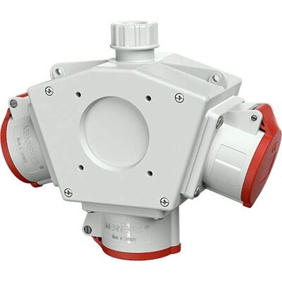 Mennekes 92917 Rote/Weiße Typ F Steckdose - Elektromaschine Mennekes 92917 Rote/Weiße Typ F Steckdose - Elektromaschine
