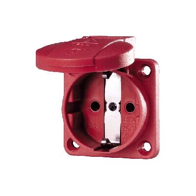 Mennekes 11033 Prise - Rouge IP54, 50x50mm, Schuko, Sans halogène - Prise Mennekes 11033 Prise - Rouge IP54, 50x50mm, Schuko, Sans halogène - Prise