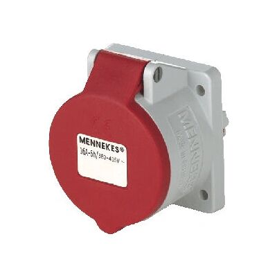 Conector eléctrico Mennekes 3385 - IP44 - Rojo Conector eléctrico Mennekes 3385 - IP44 - Rojo