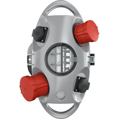 Mennekes 94564SI Steckdosen-Kombination - IP44, Silber Mennekes 94564SI Steckdosen-Kombination - IP44, Silber