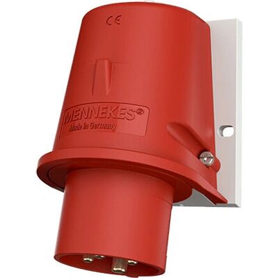 MENNEKES 803 Prise électrique - IP44, 32A, Rouge - Publicité MENNEKES 803 Prise électrique - IP44, 32A, Rouge - Publicité