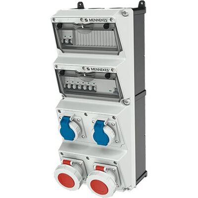 MENNEKES 940013 Steckdose - Typ F, Grau, 16A MENNEKES 940013 Steckdose - Typ F, Grau, 16A