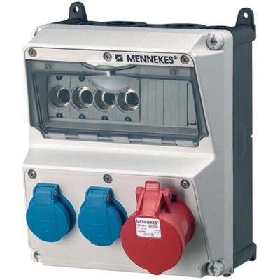 Mennekes 920004 - Steckdosen-Kombination - Grau - 260mm - Wandmontage Mennekes 920004 - Steckdosen-Kombination - Grau - 260mm - Wandmontage