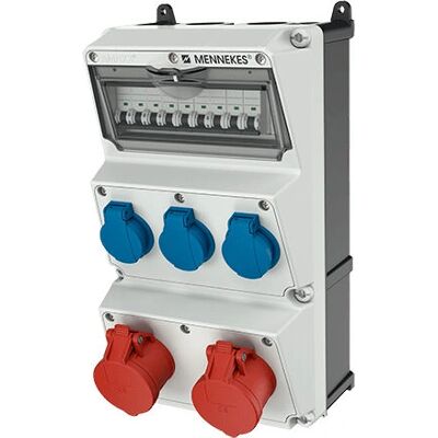 MENNEKES - 930004 - Grau - IP44 - Steckdosen-Kombination MENNEKES - 930004 - Grau - IP44 - Steckdosen-Kombination