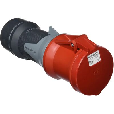 Mennekes PowerTOPXtra 14112 CEE-stik - 5p 63A, IP44, rød Mennekes PowerTOPXtra 14112 CEE-stik - 5p 63A, IP44, rød