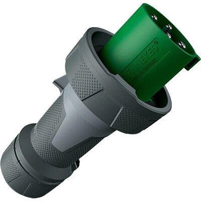 Mennekes 13209 PowerTOP Xtra 63A 4P 2H, IP67, Vert - Connecteur électrique - Publicité Mennekes 13209 PowerTOP Xtra 63A 4P 2H, IP67, Vert - Connecteur électrique - Publicité