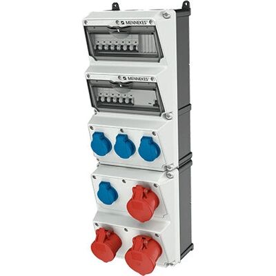 Mennekes 950007 Maßgeschaltete Steckdose - Baustromverteiler Mennekes 950007 Maßgeschaltete Steckdose - Baustromverteiler