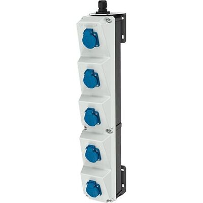 Mennekes 960050 Module de Prise Murale - IP44, 5 Prises Schuko - Publicité Mennekes 960050 Module de Prise Murale - IP44, 5 Prises Schuko - Publicité