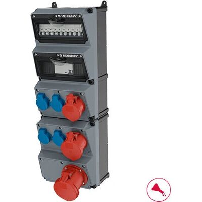 Mennekes 950041 Steckdose - IP44, Grau Mennekes 950041 Steckdose - IP44, Grau