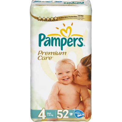 Pampers Premium Care Größe 4 Windeln - Baby Trocken Pampers Premium Care Größe 4 Windeln - Baby Trocken