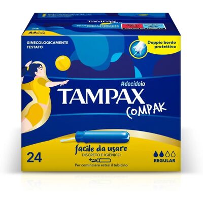 Marque Tampax Modèle Régulier Serviettes Internes - Protège-intimes - Publicité Marque Tampax Modèle Régulier Serviettes Internes - Protège-intimes - Publicité