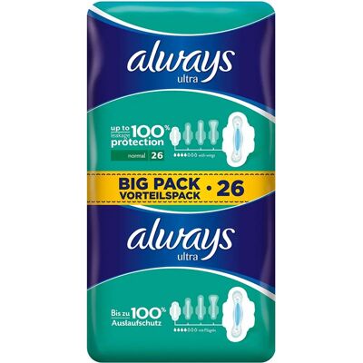 Always Feminine Hygiene Product Size 1 - 26 Pads Always Feminine Hygiene Product Size 1 - 26 Pads
