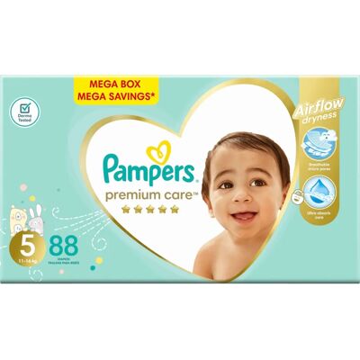 Pampers Premium Care Pleny Velikost 5 Junior 11-16kg - Pleny Pampers Premium Care Pleny Velikost 5 Junior 11-16kg - Pleny