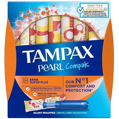 Tampones Compactos Tampax Pearl Super Plus - Tampones Tampones Compactos Tampax Pearl Super Plus - Tampones