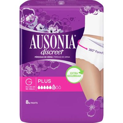 Pantalones de Incontinencia Ausonia G Plus - 8 unidades Pantalones de Incontinencia Ausonia G Plus - 8 unidades