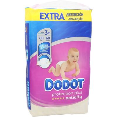 Pañales Dodot Bebé T3 7-11kg 60 Uds Pañales Dodot Bebé T3 7-11kg 60 Uds
