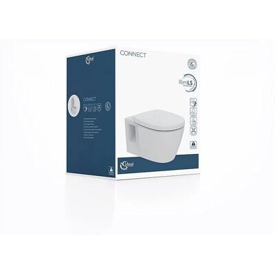 Ideal Standard K296001 Wand-WC Rimless - Softclose D-Form Sitz Ideal Standard K296001 Wand-WC Rimless - Softclose D-Form Sitz
