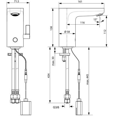 Ideal Standard A6145AA Robinet cu senzor - Igienă și confort Ideal Standard A6145AA Robinet cu senzor - Igienă și confort