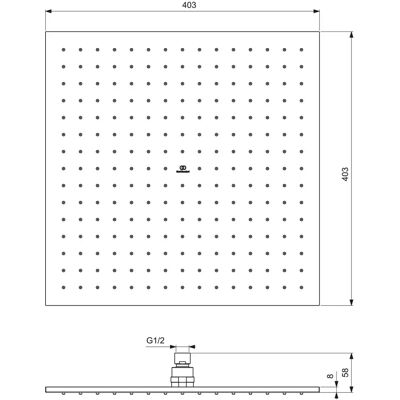 Ideal Standard A5806A5 Regendusche - Duschkopf Ideal Standard A5806A5 Regendusche - Duschkopf