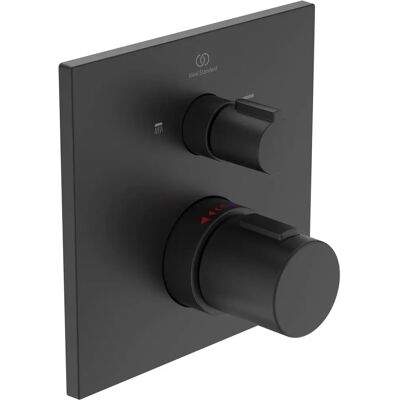Termostat de baie Ideal Standard C100 - Pătrat, 163x163 mm, Negru Mătase - Termostat de baie Termostat de baie Ideal Standard C100 - Pătrat, 163x163 mm, Negru Mătase - Termostat de baie