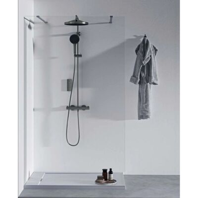 Sistem de Duș Ideal Standard T125 Gri Magnetic - Termostatic, Mână și Ploaie Sistem de Duș Ideal Standard T125 Gri Magnetic - Termostatic, Mână și Ploaie