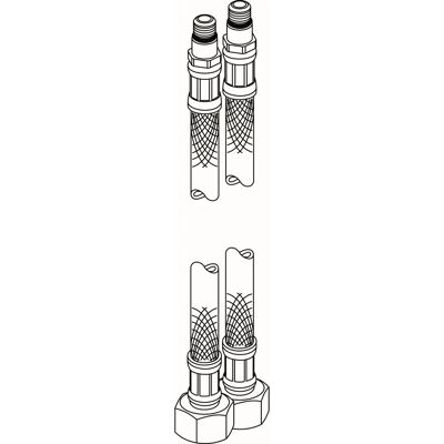 Ideal Standard A860794NU - Flexibles Schlauch 10x1 - 445mm - Standard Ideal Standard A860794NU - Flexibles Schlauch 10x1 - 445mm - Standard