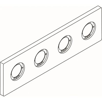 Ideal Standard Rosette ARCHIMODULE 100x349mm - Rosette Ideal Standard Rosette ARCHIMODULE 100x349mm - Rosette
