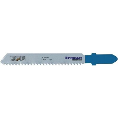 PROMAT - Stichsägenblatt - 76,5mm, 2mm Zähne, HSS PROMAT - Stichsägenblatt - 76,5mm, 2mm Zähne, HSS