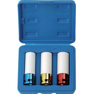 PROMAT Juego de llaves de vaso - 12.5mm, Cromo, Largo - Herramientas PROMAT Juego de llaves de vaso - 12.5mm, Cromo, Largo - Herramientas