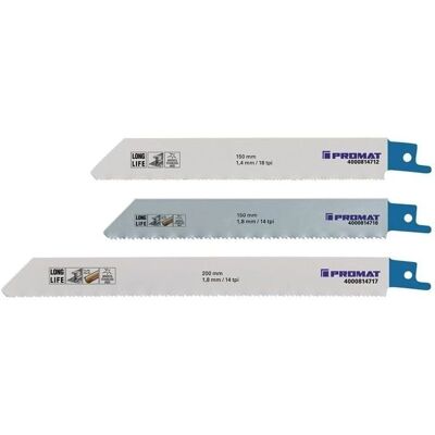 Promat - Sägeblätter-Set für Met - 3 Stück Promat - Sägeblätter-Set für Met - 3 Stück