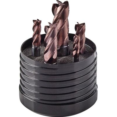 PROMAT Fräser-Set - DIN 6527L, 6-16mm, TiAlN-beschichtet PROMAT Fräser-Set - DIN 6527L, 6-16mm, TiAlN-beschichtet