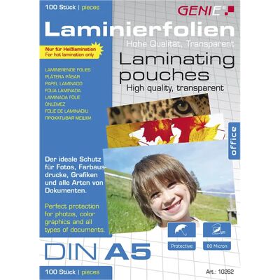 Genie 10262 Laminierfolie - Schutz für Fotos & Dokumente Genie 10262 Laminierfolie - Schutz für Fotos & Dokumente