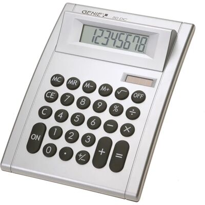 Genie 50dc Taschenrechner - Silber - Desktop-Anzeige Genie 50dc Taschenrechner - Silber - Desktop-Anzeige