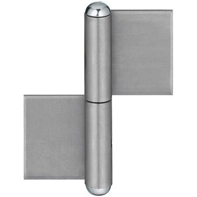 Bisagra de puerta de acero Simonswerk KO 4 - 80mm, pasador 9mm - Para soldar Bisagra de puerta de acero Simonswerk KO 4 - 80mm, pasador 9mm - Para soldar
