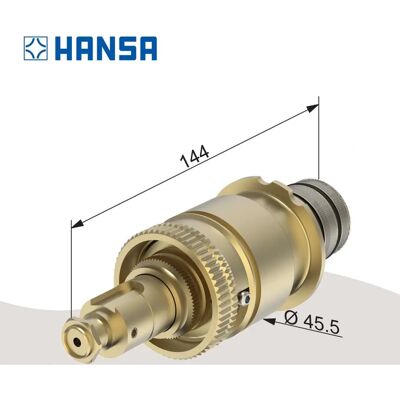 Hansa 59904501 Messing Thermostaatcartridge - Temperatuurregeling Hansa 59904501 Messing Thermostaatcartridge - Temperatuurregeling