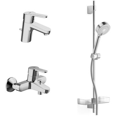Hansa Primo Chrom Badezimmer Armaturen - Badarmatur Set Hansa Primo Chrom Badezimmer Armaturen - Badarmatur Set