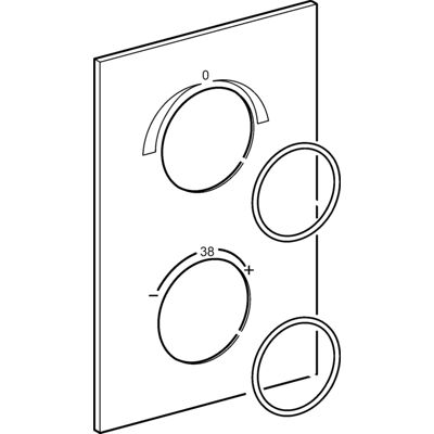 Hansa 59913924 Plaque de recouvrement Chrome - Cover Plate - Publicité Hansa 59913924 Plaque de recouvrement Chrome - Cover Plate - Publicité