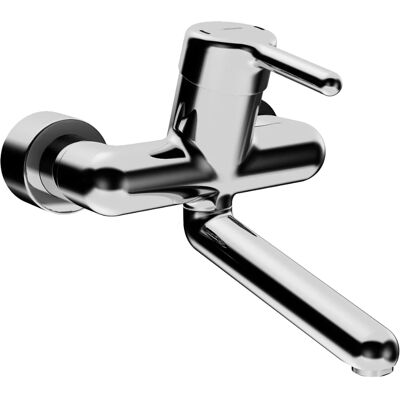 Hansa - Mezclador de lavabo Medipro protec - Proyección 246 mm - Cromo - Grifo Hansa - Mezclador de lavabo Medipro protec - Proyección 246 mm - Cromo - Grifo