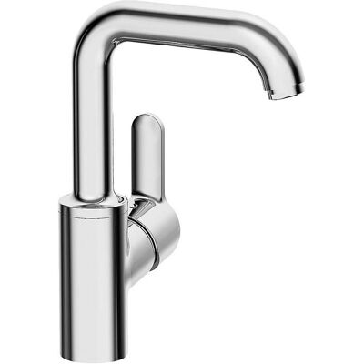 Amestecător monocomandă pentru lavoar Hansa Primo, cu acționare laterală, proiecție 142 mm Amestecător monocomandă pentru lavoar Hansa Primo, cu acționare laterală, proiecție 142 mm