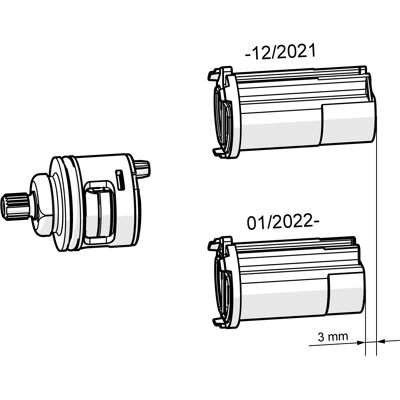 Hansa Umsteller automatisch - Duschteil Hansa Umsteller automatisch - Duschteil