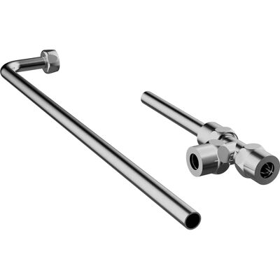 Set de racorduri pentru țeavă cromat Hansa - 66380100 Set de racorduri pentru țeavă cromat Hansa - 66380100