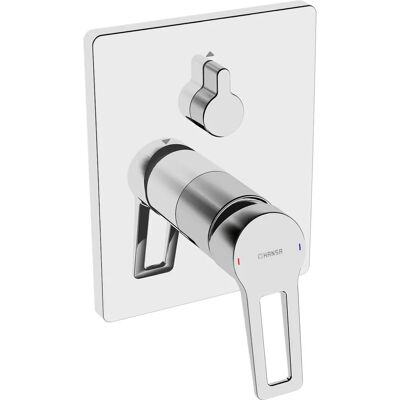 Hansa Hansatwist Faucet Set - Wall Mount, Single Handle, Square Rosette Hansa Hansatwist Faucet Set - Wall Mount, Single Handle, Square Rosette