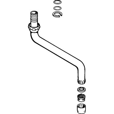 Hansa Modell 59911171 - Drehbarer Auslauf - Wasserhahn-Auslauf Hansa Modell 59911171 - Drehbarer Auslauf - Wasserhahn-Auslauf