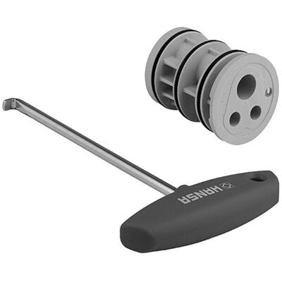 Adaptateur Hansa pour mitigeur Vario UP - Connexions chaudes/froides échangeables - Publicité Adaptateur Hansa pour mitigeur Vario UP - Connexions chaudes/froides échangeables - Publicité