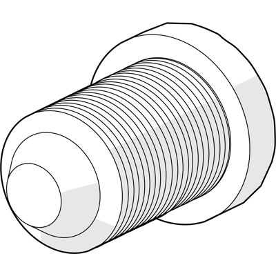 Hansa M6 x 10 Schwarz Anschlagschraube und Stopper Hansa M6 x 10 Schwarz Anschlagschraube und Stopper