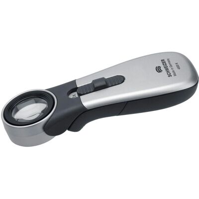 Lupa de mano con iluminación SCHWEIZER 15x LED - Lente de aumento Lupa de mano con iluminación SCHWEIZER 15x LED - Lente de aumento