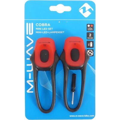 M-Wave Cobra Zwart - Cykellygtesæt M-Wave Cobra Zwart - Cykellygtesæt