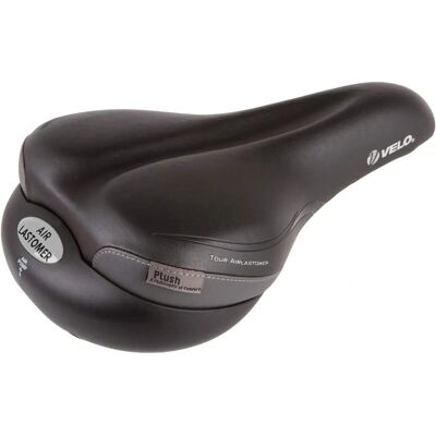 Velo Merk Tour Airlastomer Fiets Zadel - Schokabsorberend, Verstelbare Druk Velo Merk Tour Airlastomer Fiets Zadel - Schokabsorberend, Verstelbare Druk