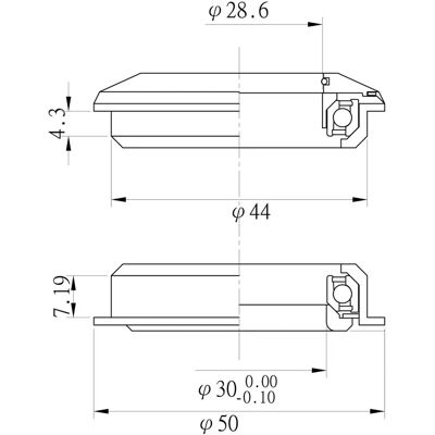 Neco Model 1 1/8 Semi-Integraal Kop - Kop Neco Model 1 1/8 Semi-Integraal Kop - Kop