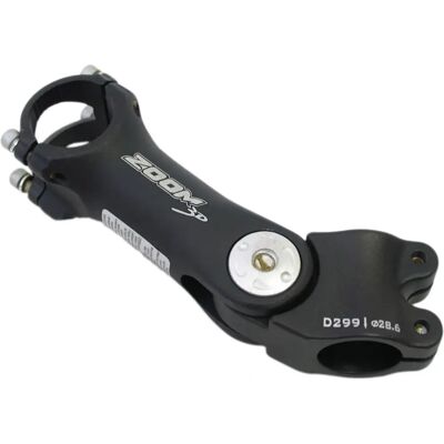 Zoom A-Head Fietsstuurpen - Verstelbare hoek, 110mm, Zwart/Zilver Zoom A-Head Fietsstuurpen - Verstelbare hoek, 110mm, Zwart/Zilver